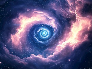 梦幻星云漩涡宇宙奇观