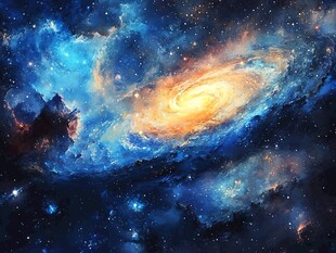 梦幻星系宇宙壮丽景观