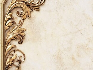 金色雕花装饰 优雅质感