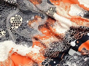 抽象艺术风多彩纹理布料