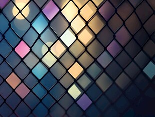 炫彩几何方块马赛克背景