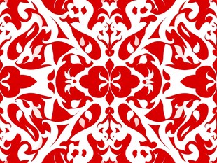 中式红白色传统花纹图案