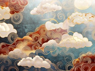 中式云纹图案 古韵典雅