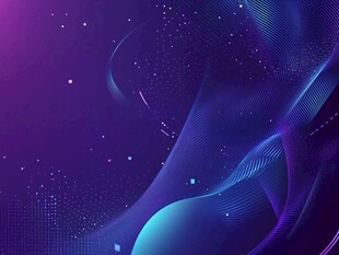 梦幻紫色科技风背景图案