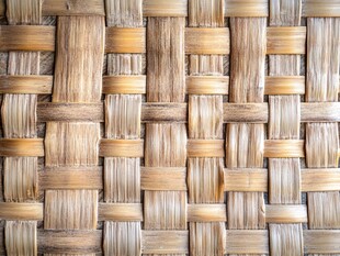 竹编纹理 质朴手工编织质感