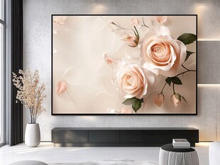 客厅浪漫玫瑰装饰画