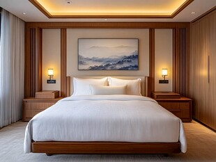 中式雅致卧室温馨休憩空间