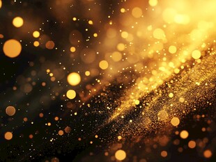 金色光斑闪耀梦幻背景