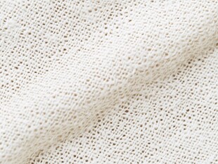 白色针织面料纹理特写