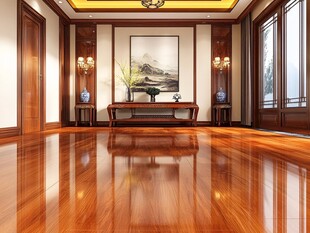 中式风格宽敞明亮的客厅