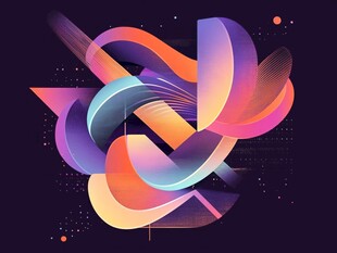 绚丽动感抽象几何图形