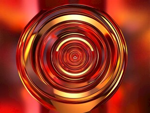 炫彩金属质感圆形图案