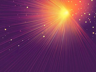 炫彩光芒星空背景图