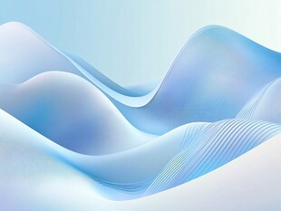 梦幻蓝调流体渐变背景图