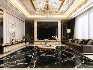 奢华欧式风客厅室内场景