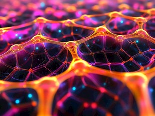 梦幻炫彩细胞微观结构