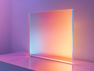 炫彩渐变透明板艺术展示