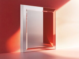 透明方块光影艺术场景