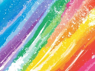 绚丽多彩的抽象彩虹背景