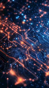 未来感科技电路抽象图景