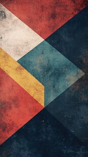 抽象几何复古风背景图案