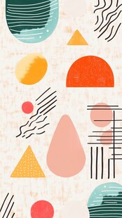 几何抽象图案装饰背景图