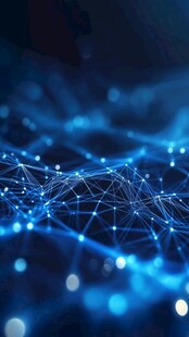 科技感网络线条光影背景