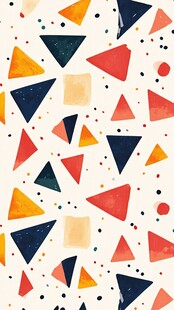 几何图案多彩抽象背景图