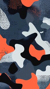 迷彩风格抽象图案纹理