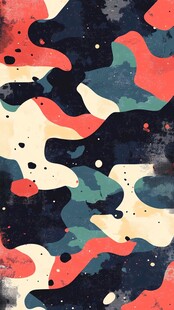 多彩抽象迷彩图案背景