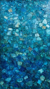 蓝色碎石纹理艺术背景图