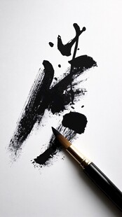 毛笔书写的墨韵艺术