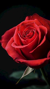 娇艳红玫瑰特写