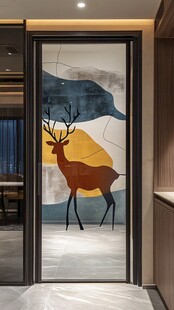 鹿影玄关画 时尚艺术装饰