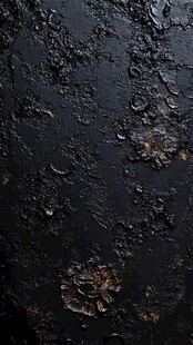 黑色斑驳铁锈质感纹理