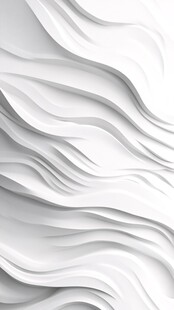 白色立体波浪纹理背景