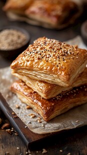 美味千层酥 散发诱人光泽