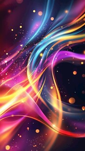 梦幻炫彩光线背景图案