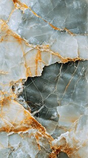 蓝金大理石纹理图案