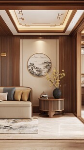 中式雅致客厅一角展示