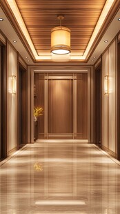 豪华中式风格走廊空间