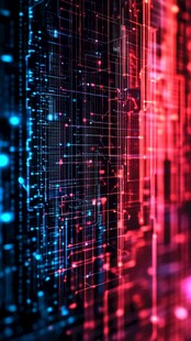 科技感数字矩阵背景图
