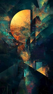 梦幻几何中的奇幻月色