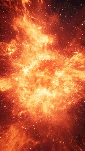 爆炸火焰特效画面