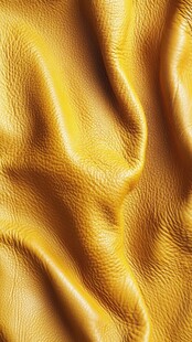 金黄柔软皮革纹理特写