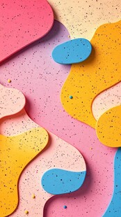 多彩流体几何图案背景