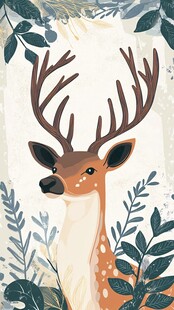 森林中的萌趣小鹿