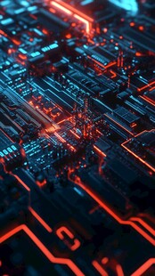 未来感炫酷电路板设计