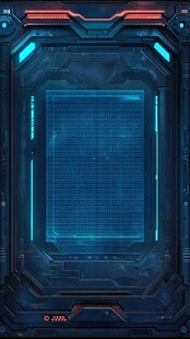 科技风蓝色未来感界面背景