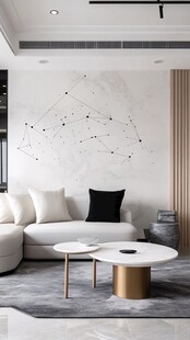 现代简约风客厅温馨一角